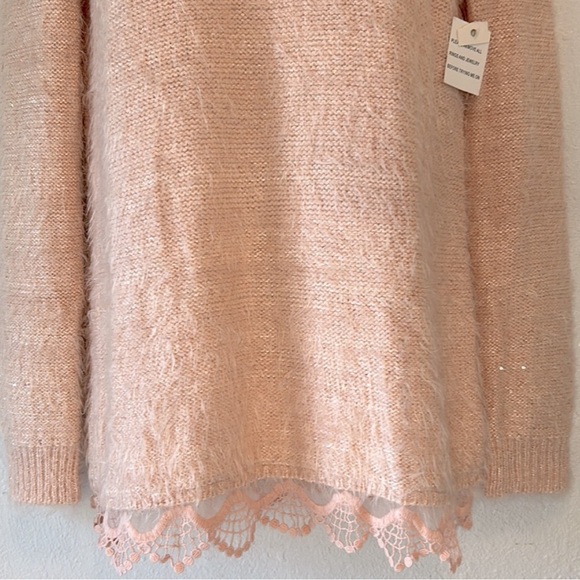 NWT Nurture Soft Pink Balletcore Sweater - Picture 3 of 14